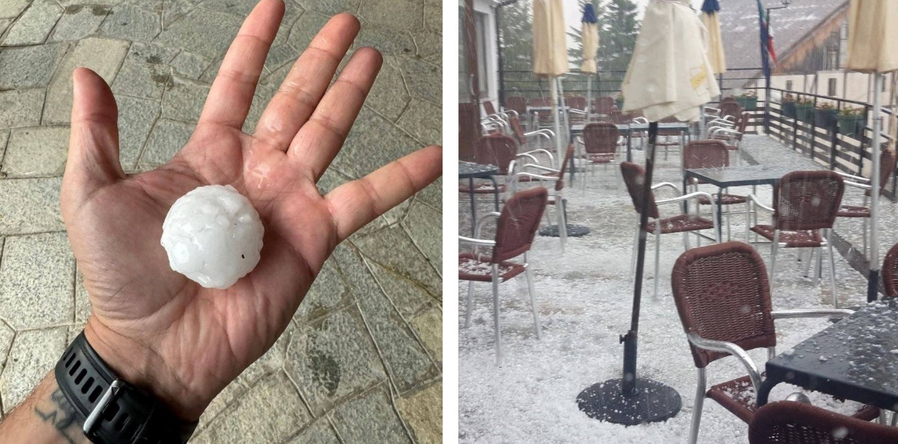 Maltempo, forti temporali al Nord: grandine grossa a Monesi, sulle Alpi liguri. Allerta meteo per domani | FOTO