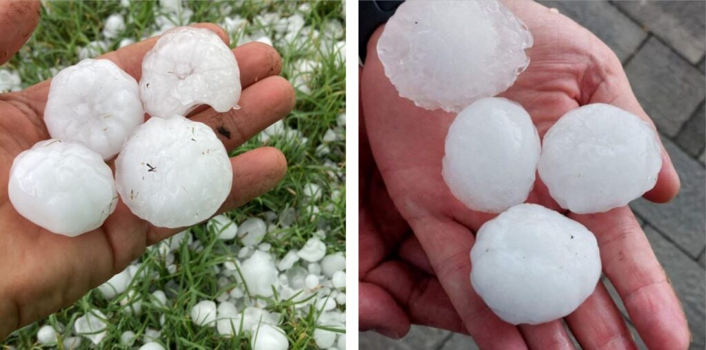 maltempo grandine parma