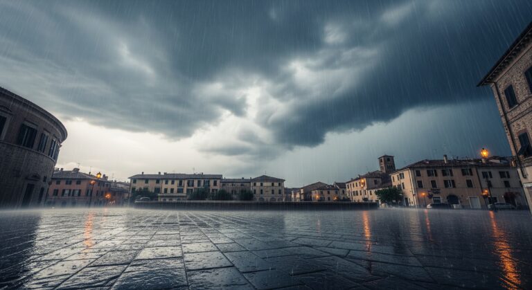 maltempo pioggia generica strada