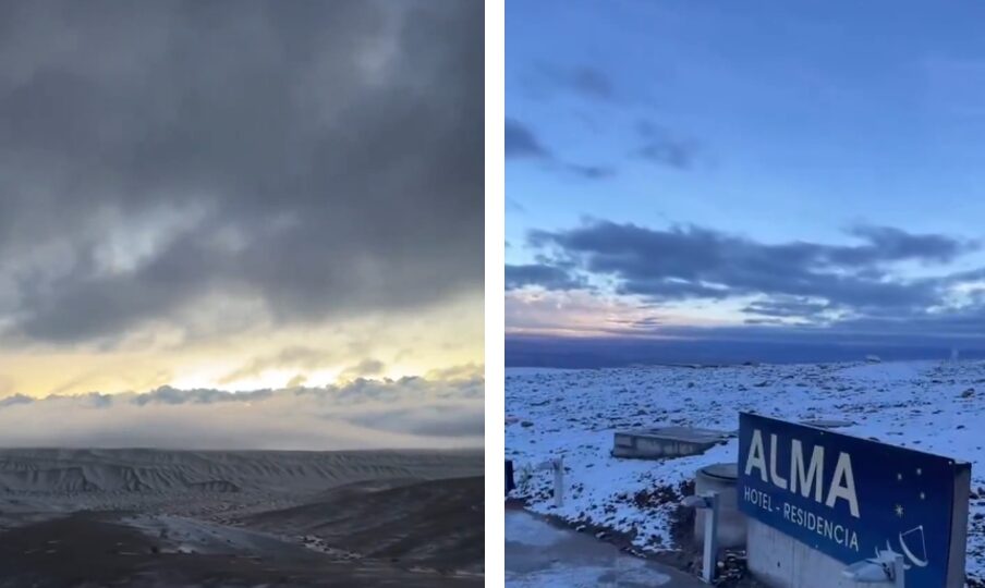 neve deserto atacama osservatorio alma