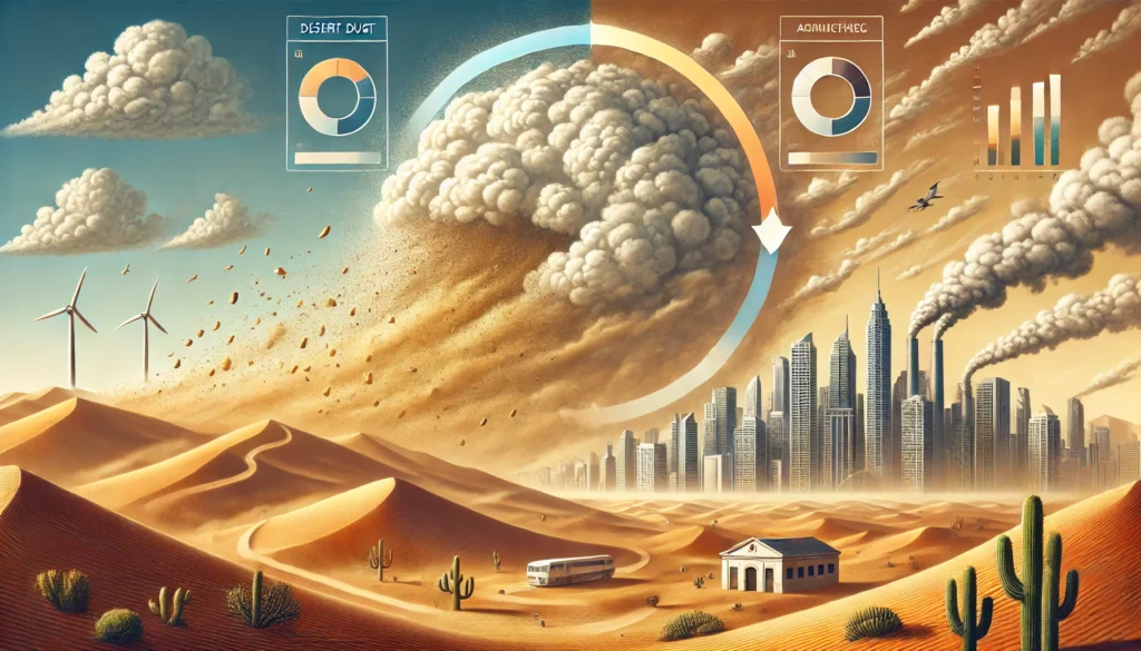 polvere deserto inquinamento atmosferico