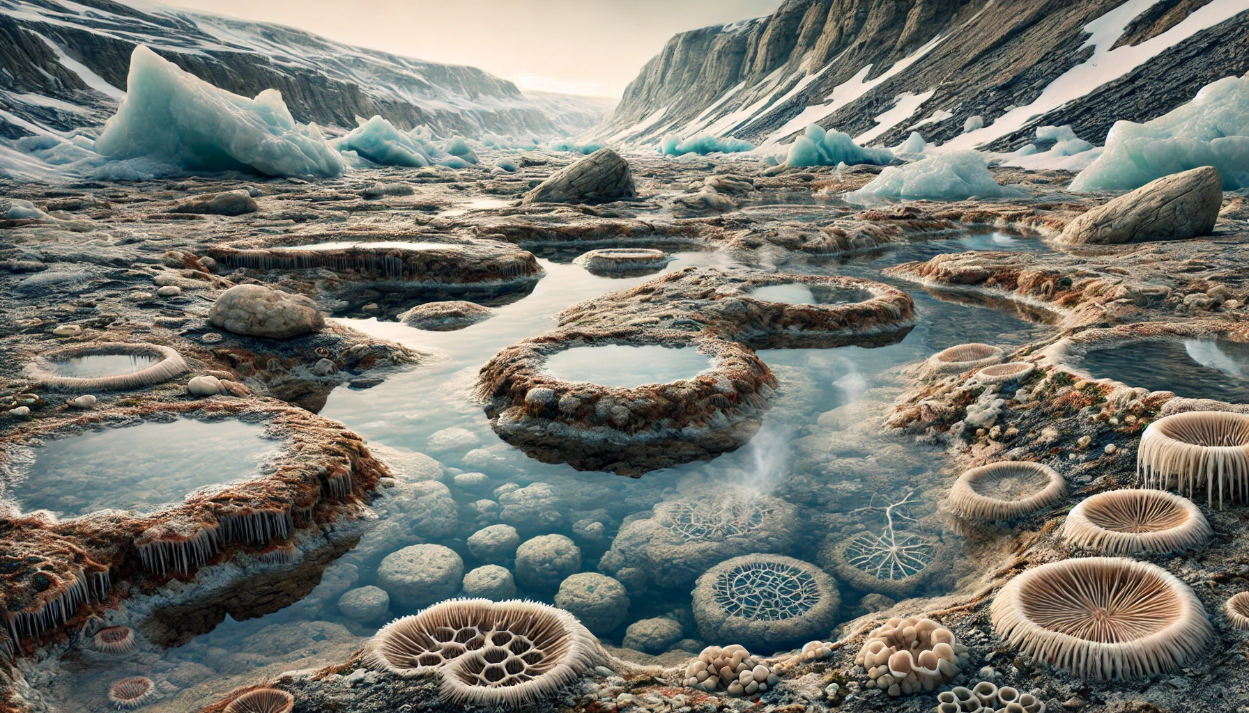 Pozze nel ghiaccio i rifugi della vita primitiva sulla Terra durante le glaciazioni