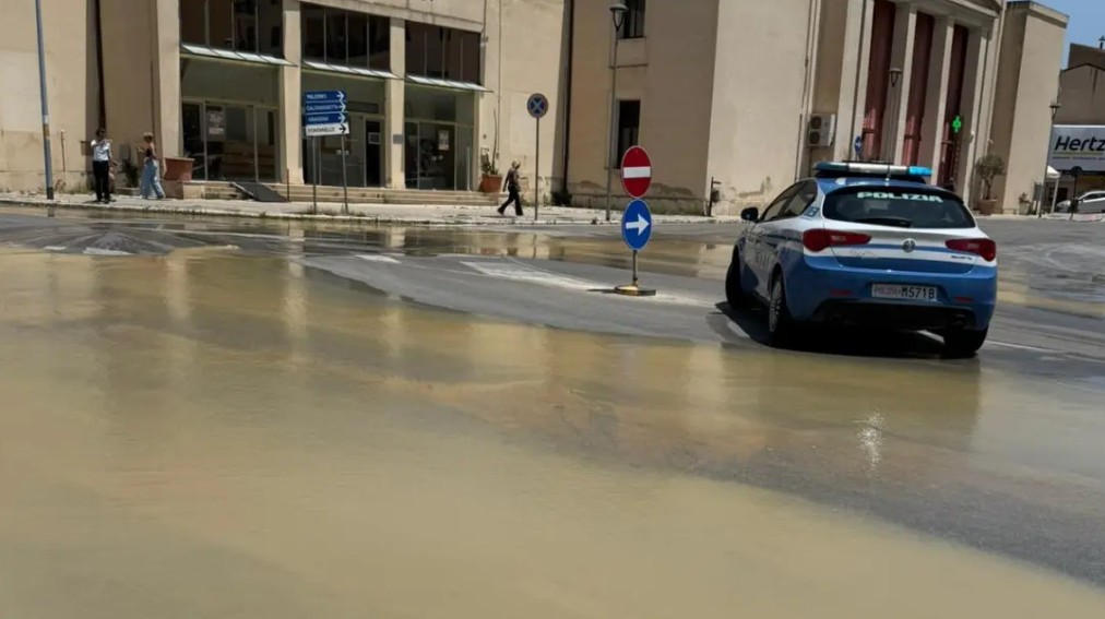 rottura condotta idrica agrigento