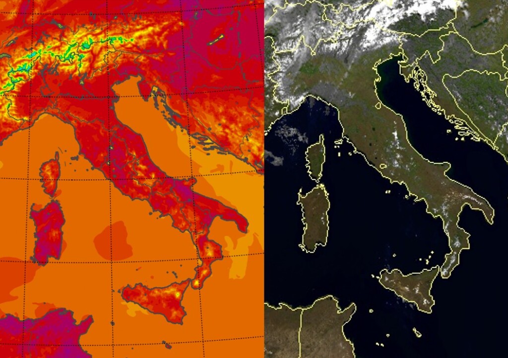 temperature massime 1 giugno 2025