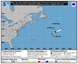 tempesta tropicale andrea