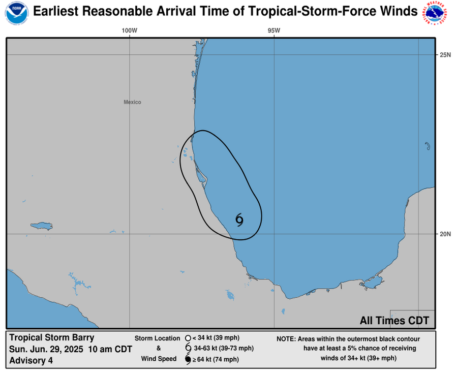 tempesta tropicale barry