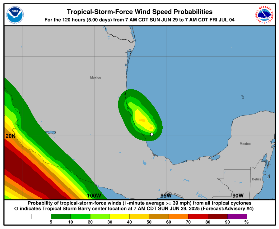 tempesta tropicale barry