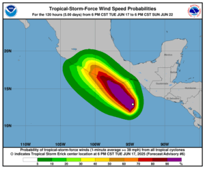 tempesta uragano erick messico allerta