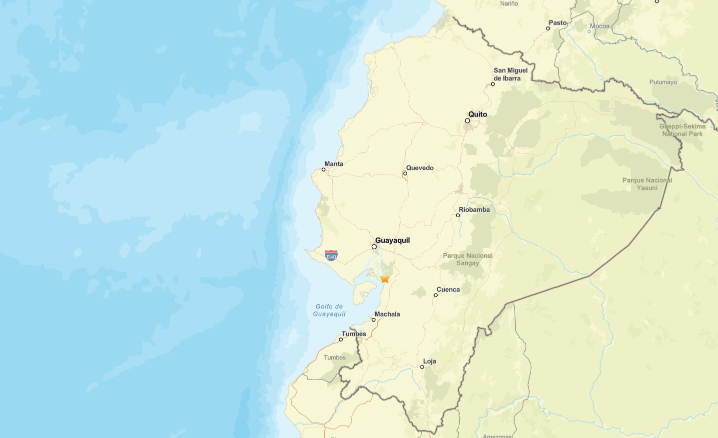 Terremoto Ecuador: forte scossa sulla costa | DATI e MAPPE
