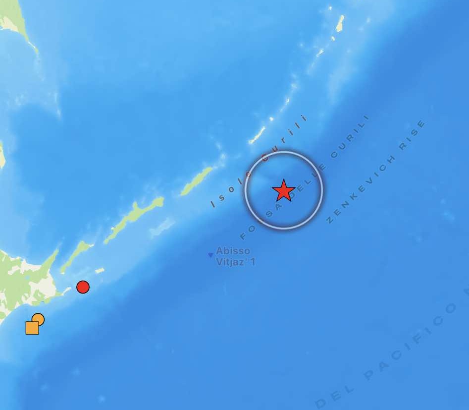 terremoto isole curili russia