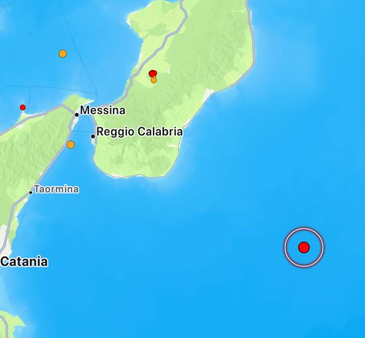 terremoto mar ionio