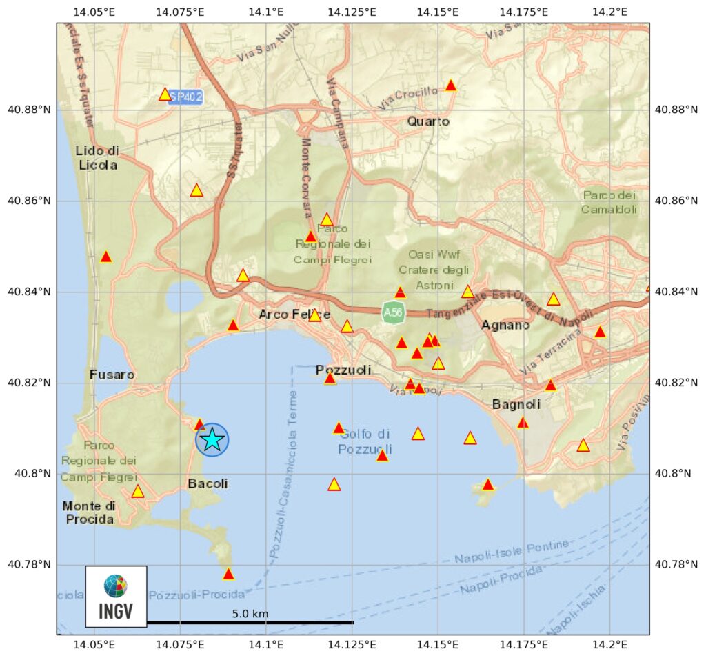 terremoto oggi campi flegrei