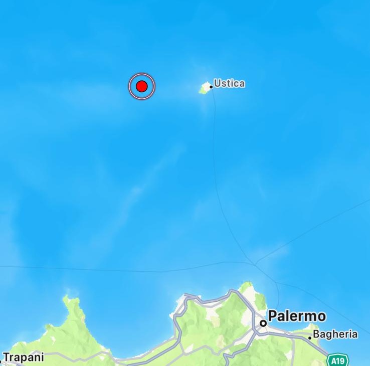 terremoto ustica tirreno