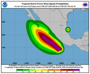 uragano tempeste topicali messico barry flossie