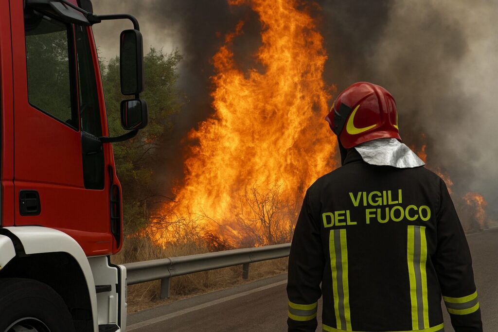 Anas incendi Calabria