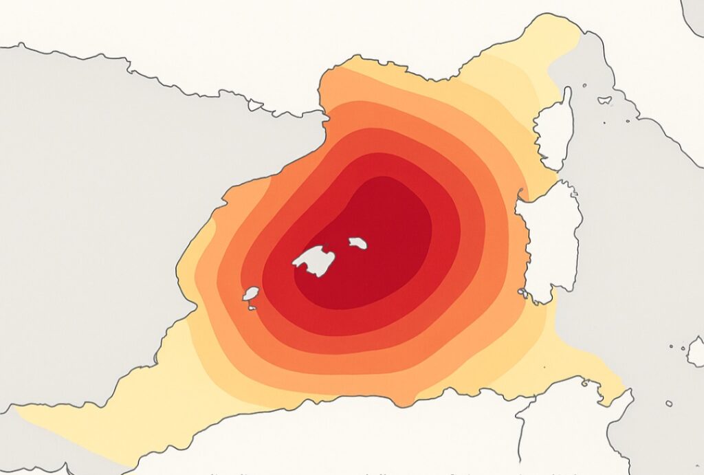 Anomalia termica Mediterraneo giugno