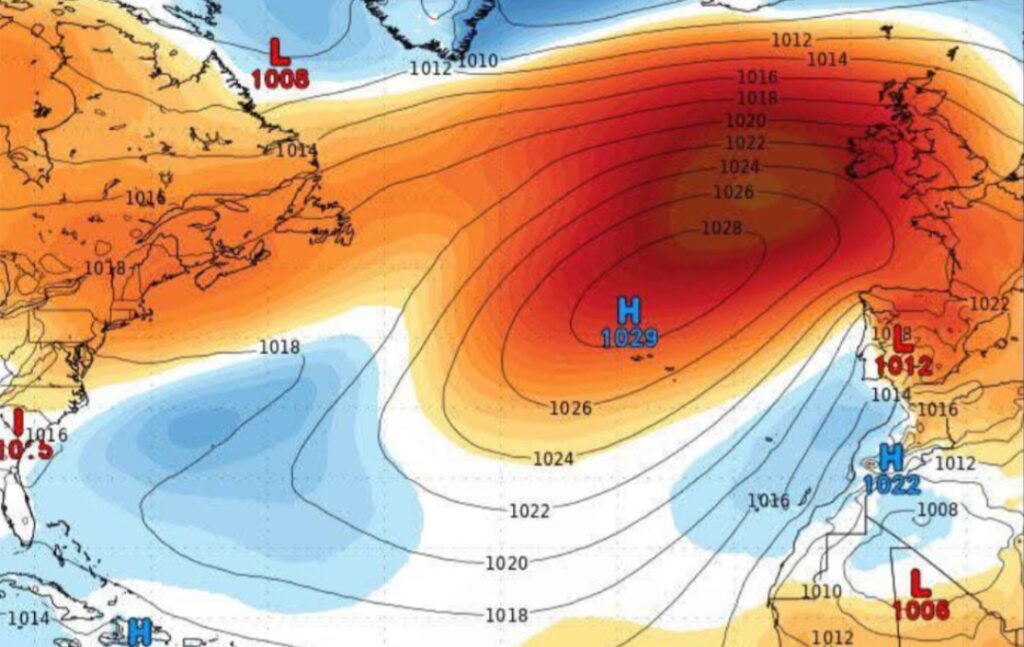 Anticiclone delle Azzorre agosto 2025