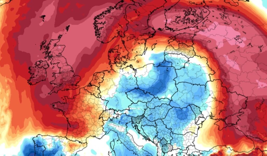Caldo anomalo nord Europa