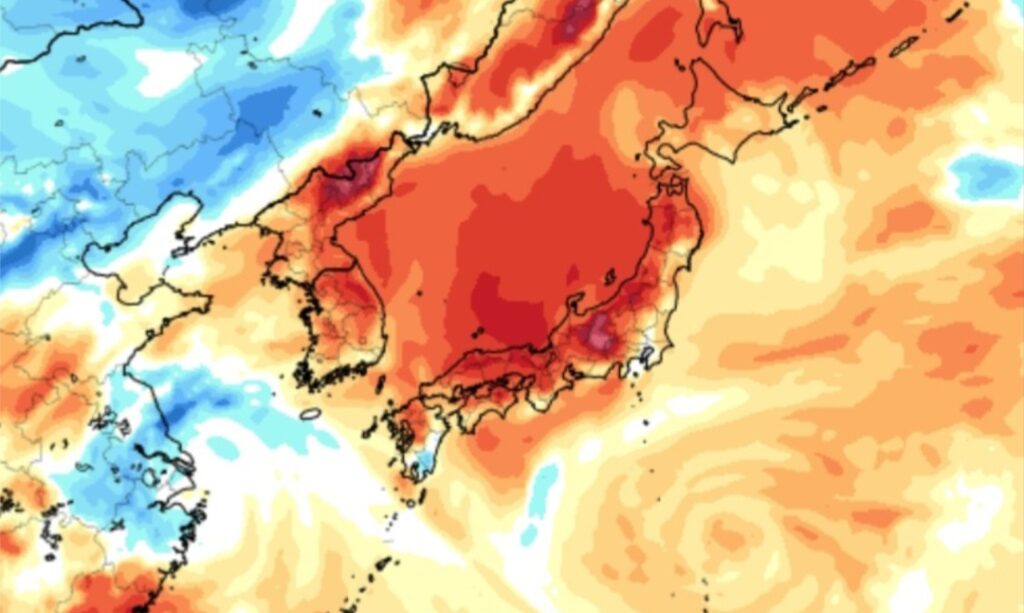 Caldo record Giappone