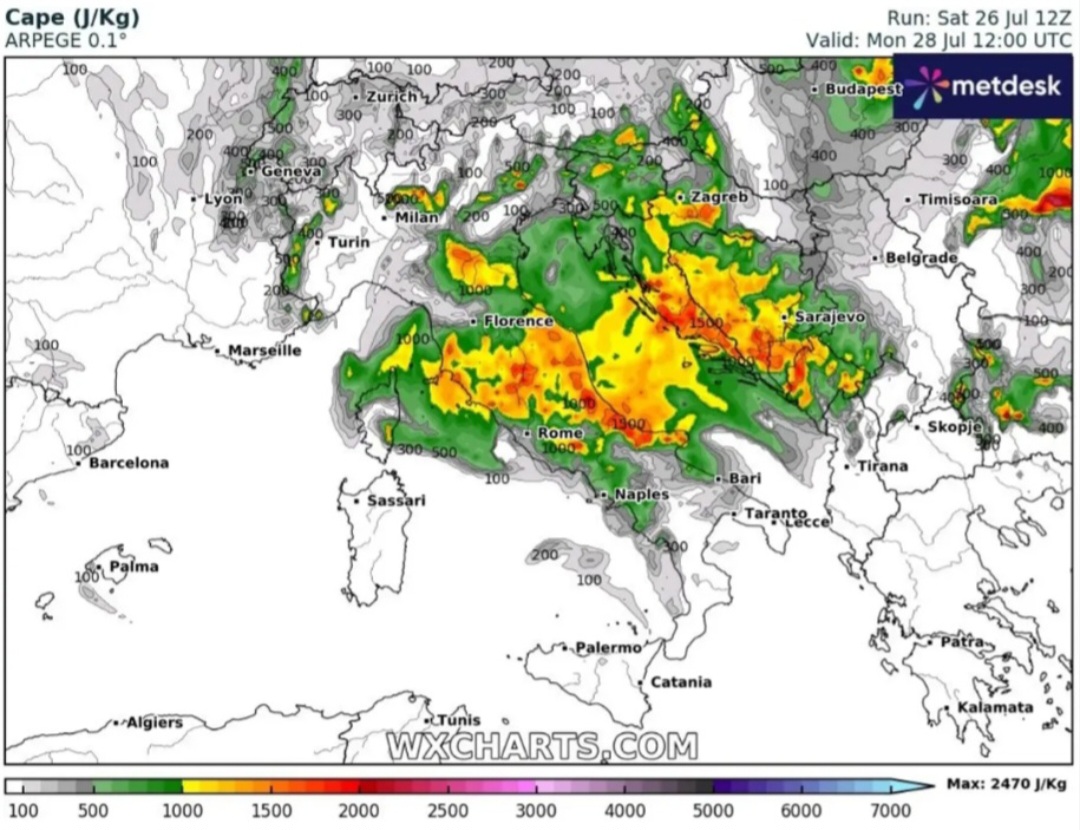 CAPE Italia 28 luglio