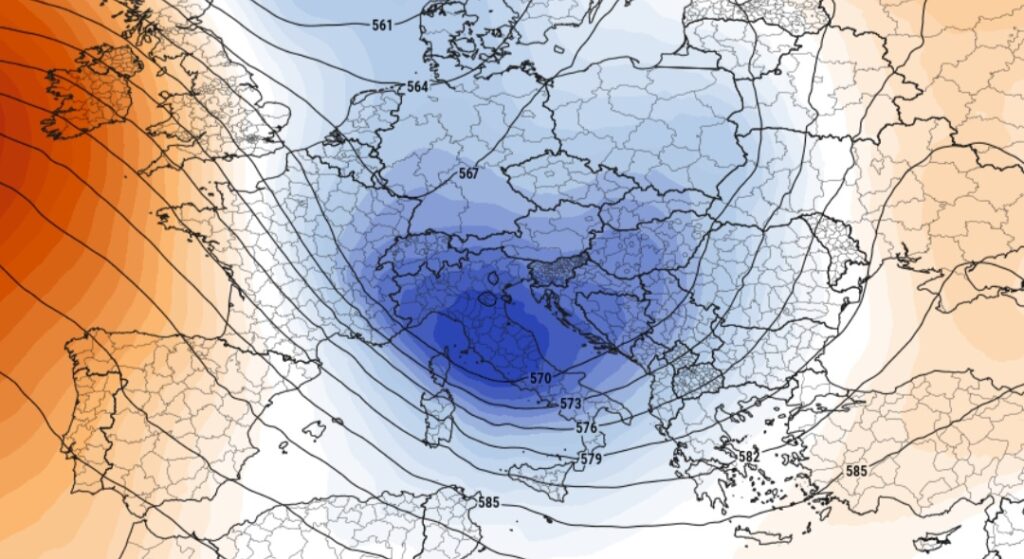 Ciclone Nord atlantico 28 luglio