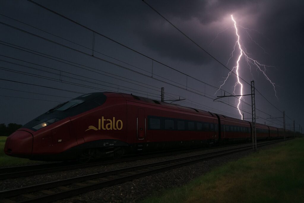 Fulmine treno Italo