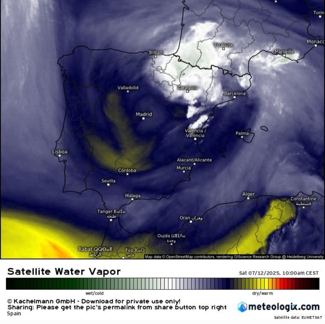 Goccia fredda Spagna 12 luglio
