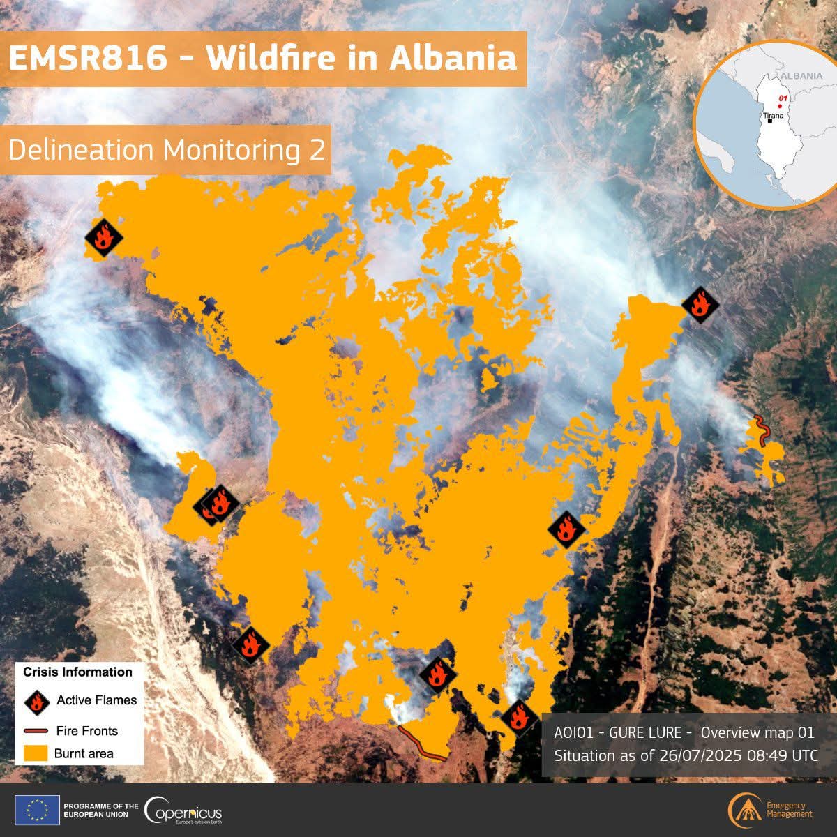 Incendi Albania