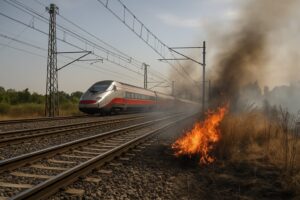 Incendi ritardi treni
