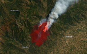 Incendio Feneos Grecia