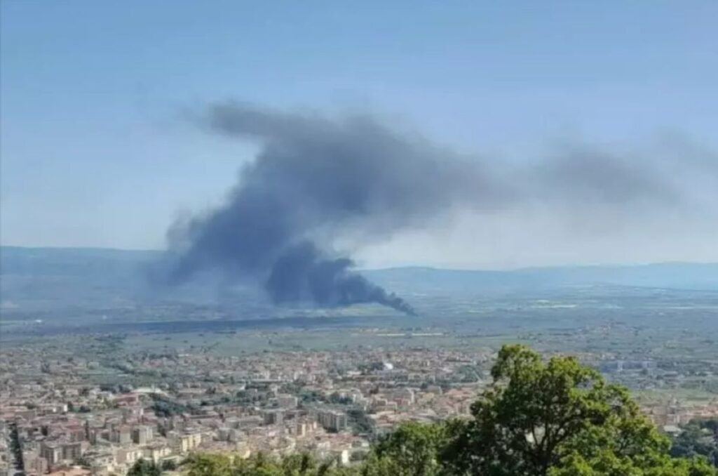 Incendio Lamezia Terme