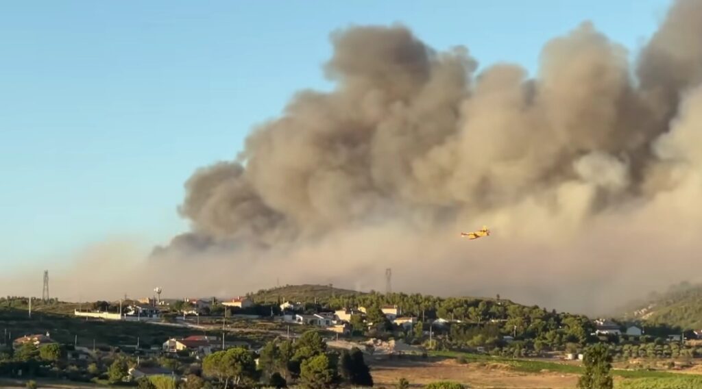 Incendio Martigues Francia