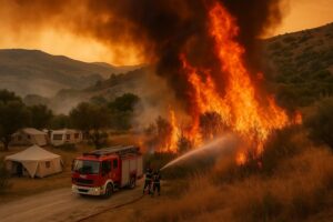 Incendio Matera