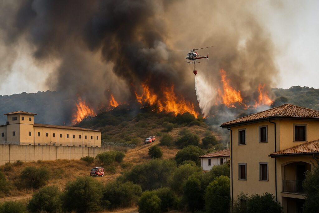 Incendio Nuoro