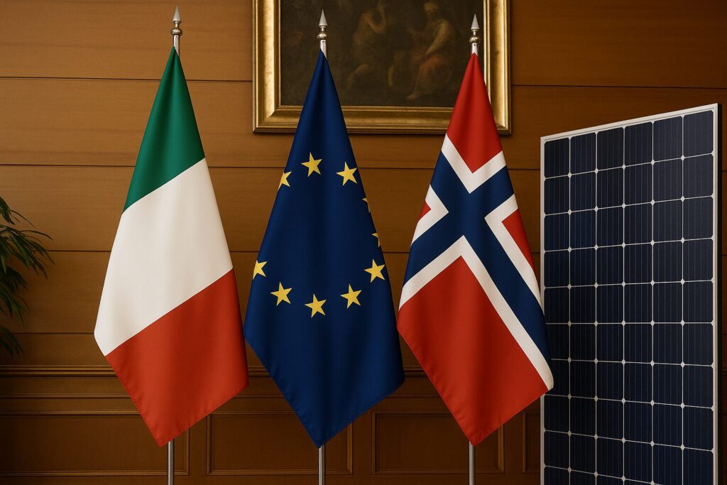 Italia Norvegia Energia Spazio