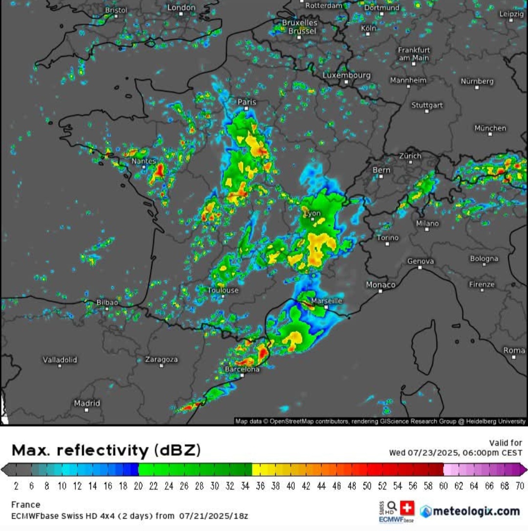 Meteo Francia 23 luglio