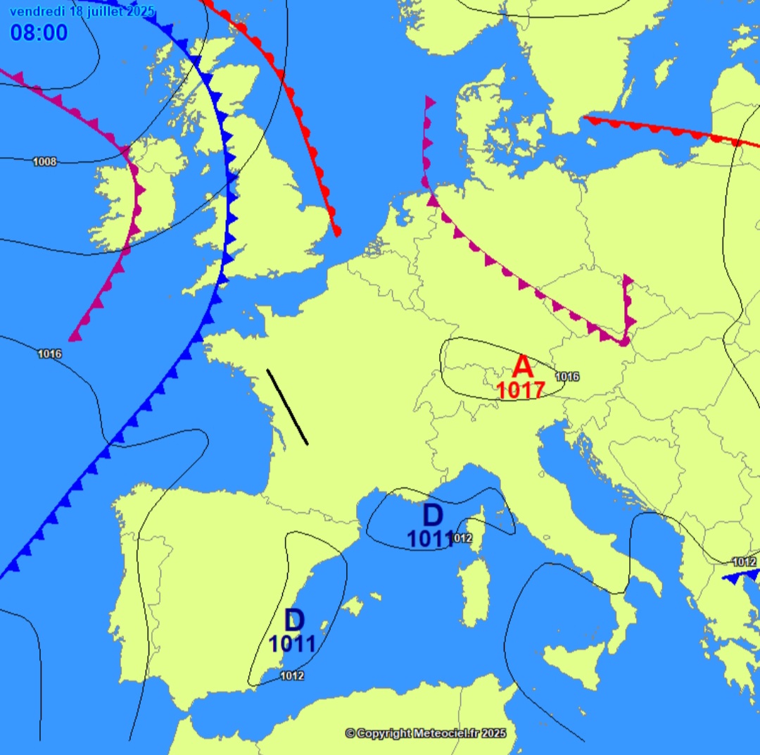 Meteo Francia 18 luglio