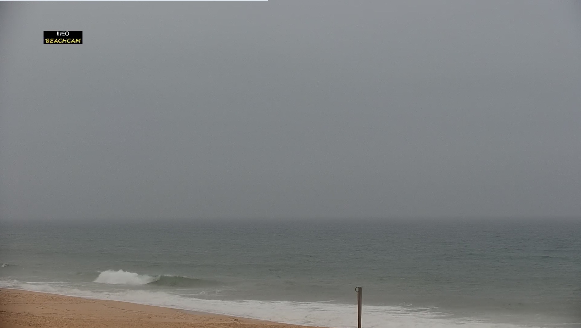 Nebbia spiaggia di Santa Cruz,