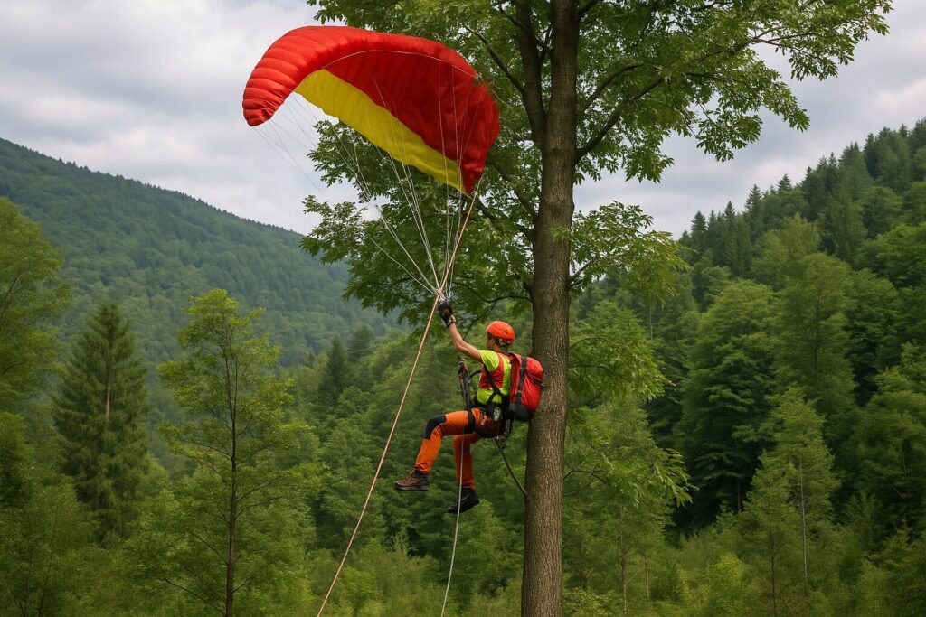 Precipita parapendio