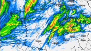 Precipitazioni Francia 18 luglio