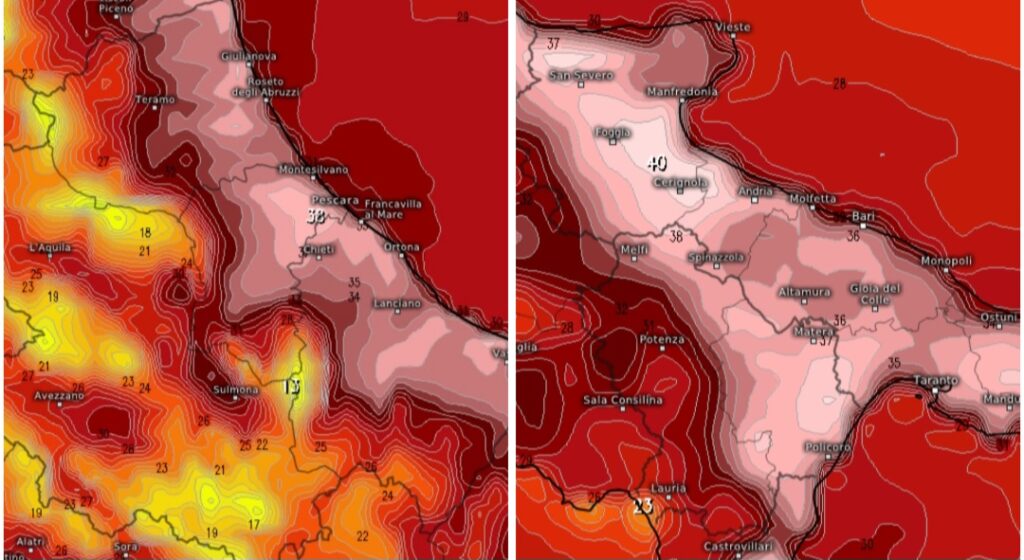 Prefrontale Abruzzo e Puglia lunedì 7