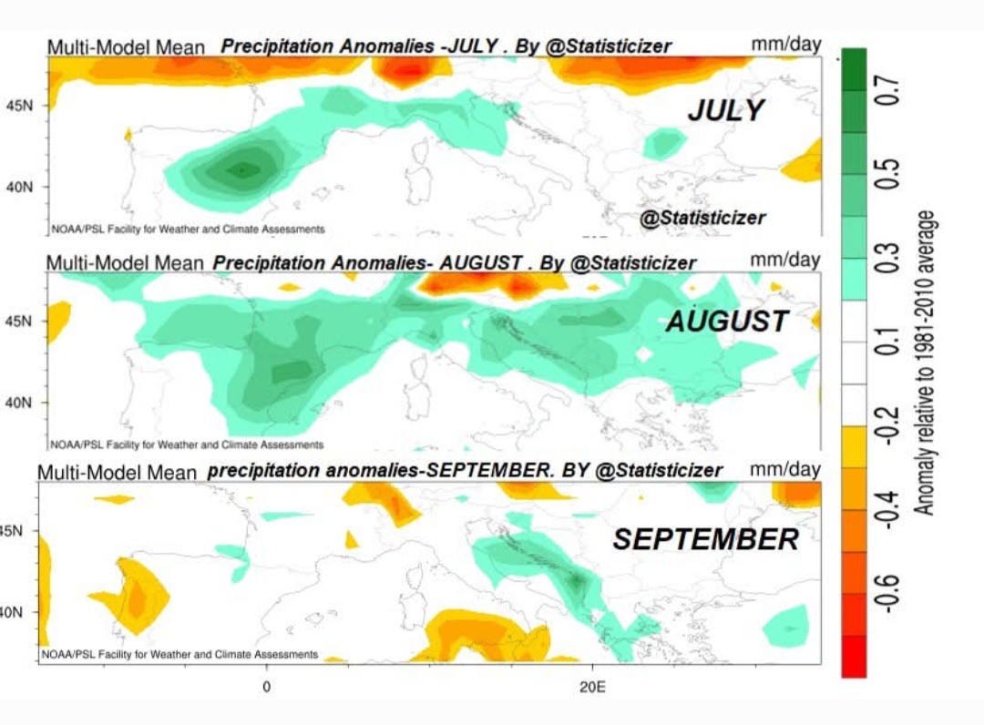 Previsioni luglio agosto e settembre 2025