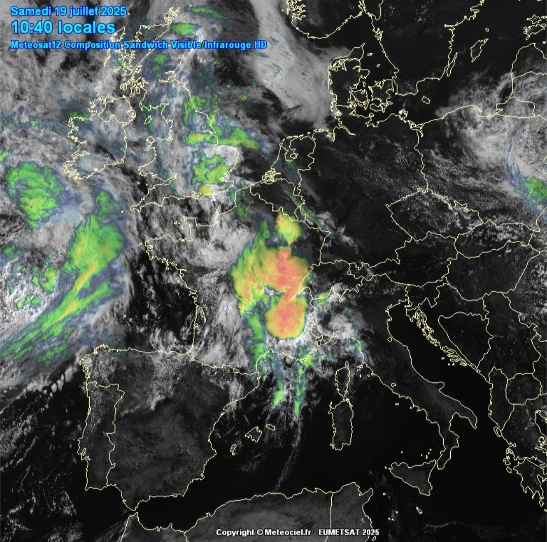 Supercelle Francia 19 luglio
