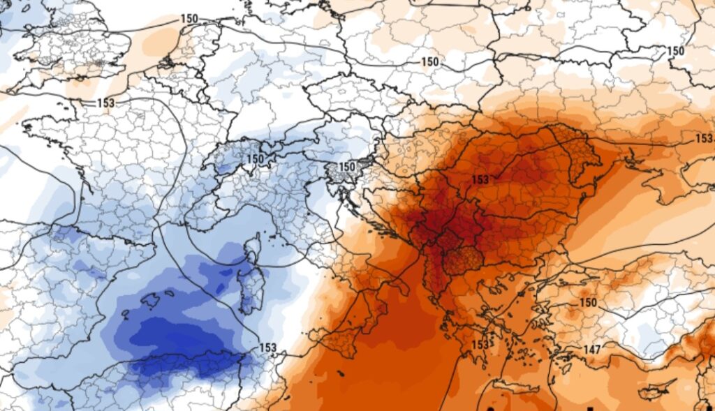 Temperature 850 hpa Grecia e Cipro