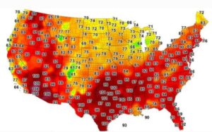 Temperature massime USA