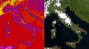 Temperature massime e satellite 2 luglio