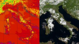 Temperature massime e satellite 30 luglio