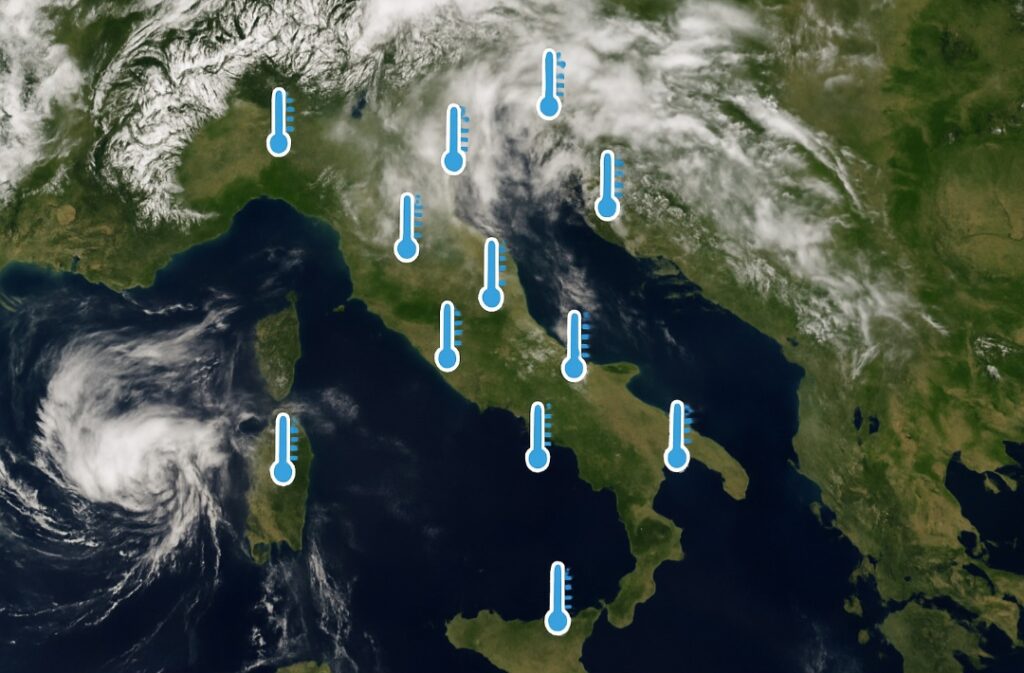 Temperature minime Italia 8 luglio