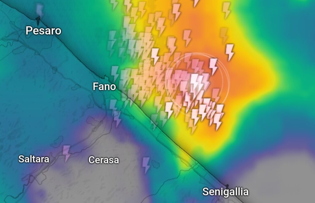 Temporali Marche 28 luglio