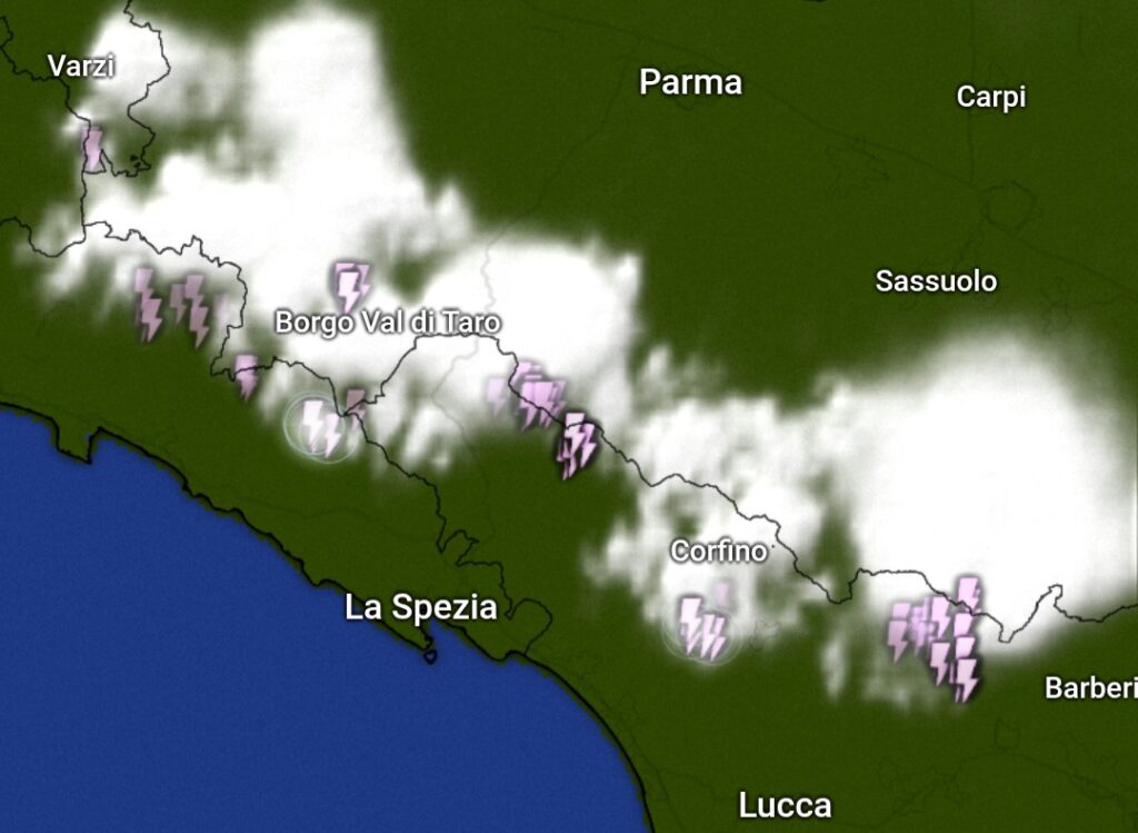 Temporali Liguria Toscana